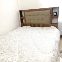 سرویس خواب دونفره آینه ودو عددپاتختی و کمدجاکتابی