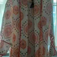 شومیز بهاری نخ پنبه دوخت مزونی