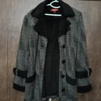 پالتو  طوسی داخلش مخمل سایز 42