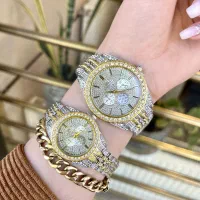 ساعت فول نگین طرح رولکس مارک رولگ صحفه بزرگ موجود|ساعت|یزد, |دیوار