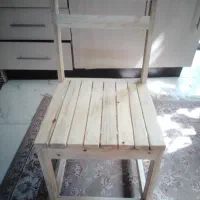 میز دونفره چوبی با صندلی