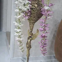 گلدان برنجی قد۱۱۰بسیارشیک و خاص