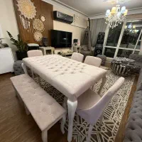میزناهارخوری ۶نفره صورتی چستر|میز و صندلی غذاخوری|تهران, سعادت‌آباد|دیوار