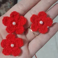 گل تزیینی گل بافتنی گل دستباف|صنایع دستی و سایر لوازم تزئینی|رشت, توشیبا|دیوار