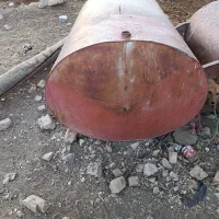 تانکر آب.ورق گالوانیزه سفید قدیمی.سالم سالم