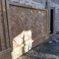 سنگ کاری نما طرح دار و ساده کاشیکاری|خدمات پیشه و مهارت|کرمانشاه, |دیوار