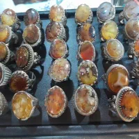 نقره با سنگ طبیعی