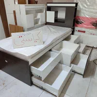 تخت یک نفره تخت یک نیم نفره ستایش|تخت و سرویس خواب|مشهد, گلبرگ شمالی|دیوار