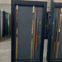 درب ضدسرقت دوقاب منبت کرکره برقی نرده استیل کدR006|مصالح و تجهیزات ساختمان|چالوس, |دیوار