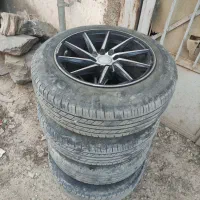 رینگ و لاستیک وسن چرخشی سایز 15بدونه تاب و جوش