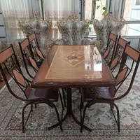 میز صندلی در حد نو ۶نفره