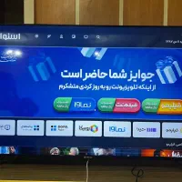 تلویزیون ( صفحه ضربه خورده )ال ای دی 65 اینچ اسنوا