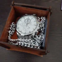 ساعت مجلسی مردانه ست دستبند و زنجیر