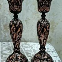 شمعدان مس و الماس تراش ۲۷ سانتی