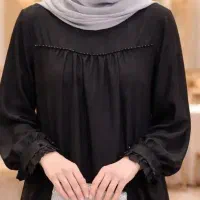 مانتو عبا مروارید دوزی شده