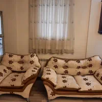 فروش مبل ۷ نفره چرم و پارچه ترک|مبلمان خانگی و میز عسلی|صدرا-فارس, فاز ۱|دیوار