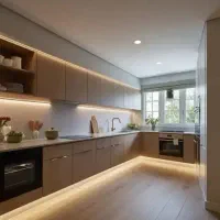 کابینت هایگلاس ام دی اف کمددیواری چهارچوبی