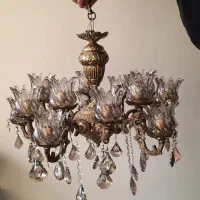 لوستر اصل برنز ۱۰ شاخه ۱۵ شعله
