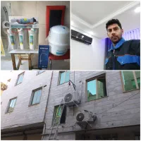 نصب کولر گازی وتصفیه اب فروش وجابجایی وسرویس