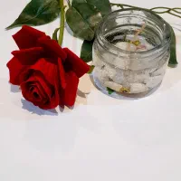 شمع شیشه ای شیک ،بدون اشک و دود