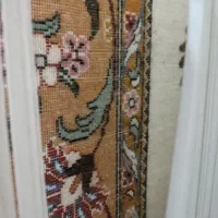 قالیچه نیمه بافته شده از نخ و ابریشم ابعاد 120×180