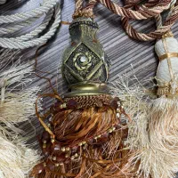 پرده جمع کن های زیبا و یک گلمیخ طلایی|پرده، رانر، رومیزی|رضوانشهر, |دیوار