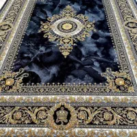 کهکشانی افشان درباری زیبا فرش و قالی رنگبندی جدید|فرش|یزد, |دیوار