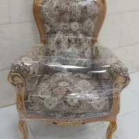 مبل سلطنتی ۹نفره مدل تک گل تمام راش درحدنو|مبلمان خانگی و میز عسلی|رشت, آزادگان|دیوار