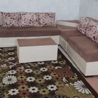 مبل ال 6نفره همراه با میز|مبلمان خانگی و میز عسلی|کرمانشاه, |دیوار