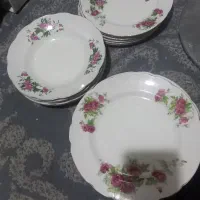 ظروف چینی قدیمی  گلسرخی