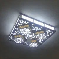 لوستر چوبی طلایی