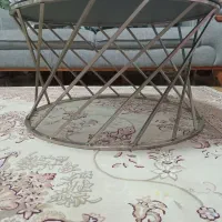 میز عسلی گرد فلزی