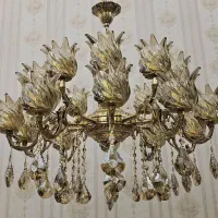 لوستر برنز ۱۰ شاخ برنز قدیمی