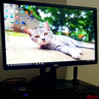 مانیتور حرفه ای کامپیوتر 24 اینچ دل dell طراحی گیم