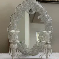آیینه شمعدان اب نقره