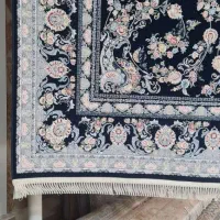 فرش ماشینی ۱۲۰۰ شانه ۹ متری سرمه ای طرح ترمه|فرش|تهران, تهرانسر غربی|دیوار