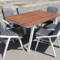 میز غذا خوری شش نفره راش با صفحه ضد خش|میز و صندلی غذاخوری|نجفآباد, ویلاشهر|دیوار