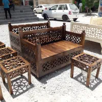 تخت چوبی  و میزوصندلی کافه ورستوران|میز و صندلی غذاخوری|شیراز, سلطان آباد|دیوار