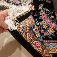 فرش ابریشم ماشینی صادراتی۴متری سفارش عمان نو