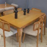 میز وصندلی ناهارخوری پشت حصیری|میز و صندلی غذاخوری|تهران, سید خندان (جلفا)|دیوار