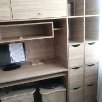 میز کامپیوتر و کتابخانه بزرگ|میز تحریر و کامپیوتر|تهران, اختیاریه|دیوار