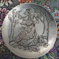 بشقاب قلم زنی مسی کار دست