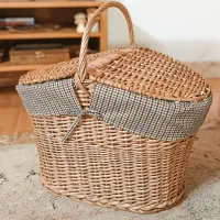 سبد پیک نیک حصیری مروار