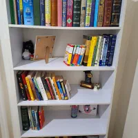 یک عدد دراور و کتابخانه ام دی اف نو|کتابخانه، شلف، قفسه‌های دیواری|شاهدشهر, |دیوار