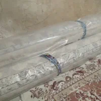 دو عدد فرش ۹ متری طلاکوب نگین زمرد نونو