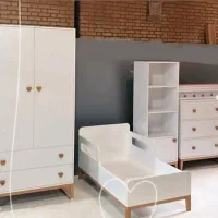 تخت و کمد سیسمونی نوزاد|تخت و صندلی بچه|محمدیه-قزوین, |دیوار