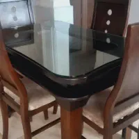 میز و صندلی  ناهارخوری چوبی 4 نفره