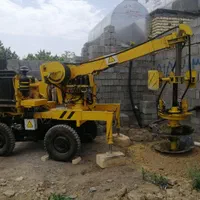 دستگاه چاه کن. حفر چاه فاضلاب با دستگاه حفاری