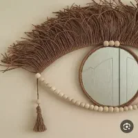 لوستر رافیا و آویز تزئینی رافیا|صنایع دستی و سایر لوازم تزئینی|رشت, منظریه|دیوار