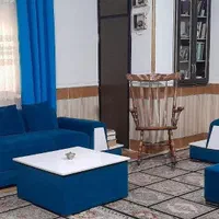 مبل ۸نفره پارچه تعویض شده.همراه تخت و ۲عدد پاف|مبلمان خانگی و میز عسلی|فاضل آباد, |دیوار